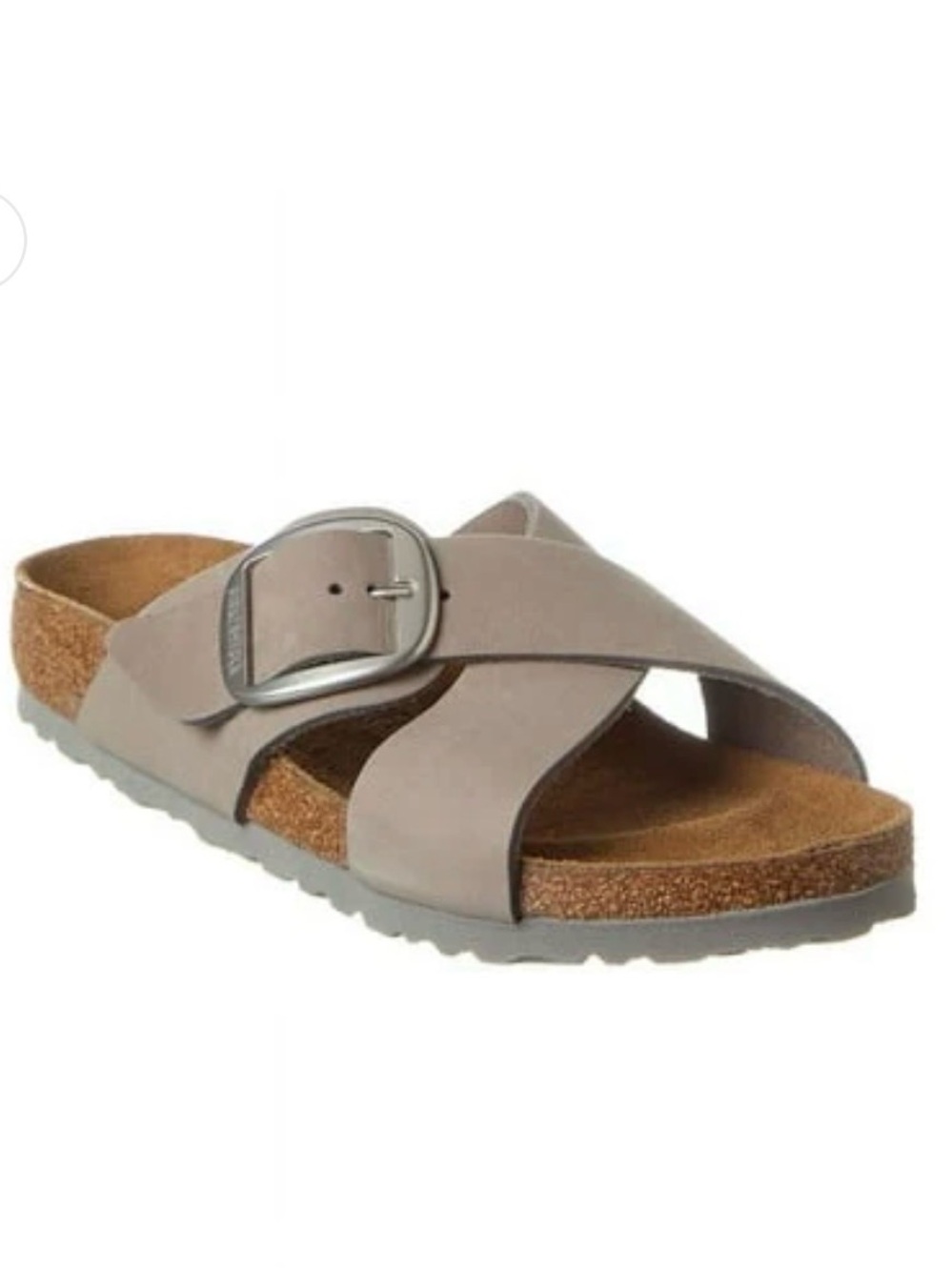 Birkenstock Siena Big Buckle Nubuk Leather Dove Gray NWOT